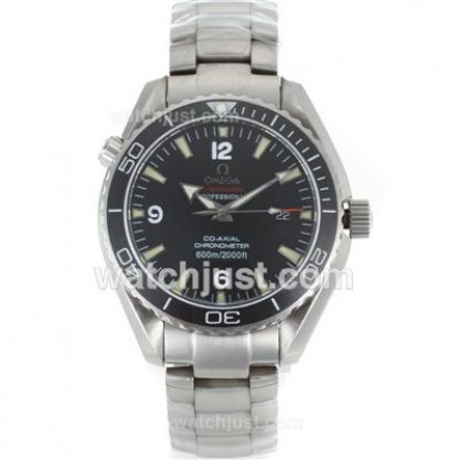 Cheap UK Sale Omega Seamaster Automatic Replica Watches With Black Dials For Men