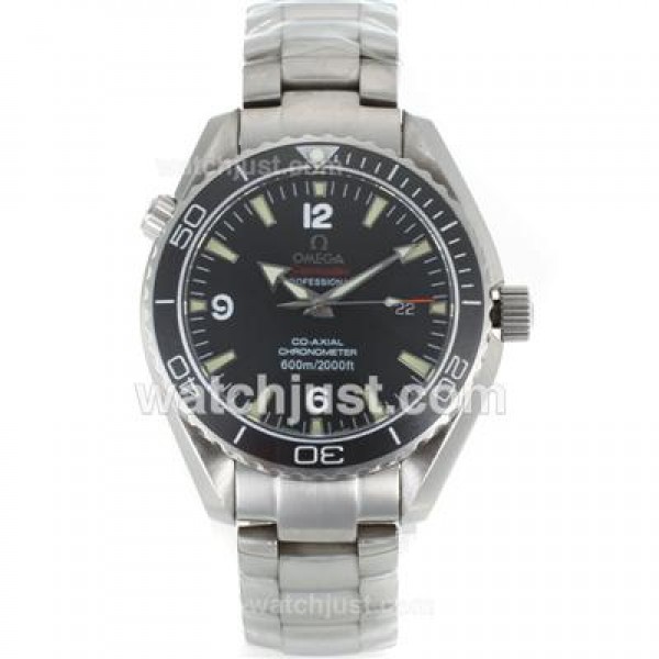 Cheap UK Sale Omega Seamaster Automatic Replica Watches With Black Dials For Men
