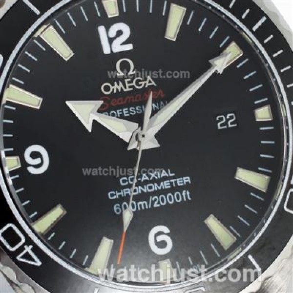 Cheap UK Sale Omega Seamaster Automatic Replica Watches With Black Dials For Men
