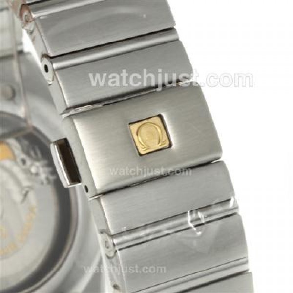 Cheap UK Omega Constellation Automatic Fake Watches With Brown Dials For Men