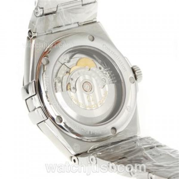 Cheap UK Omega Constellation Automatic Fake Watches With White Dials For Men