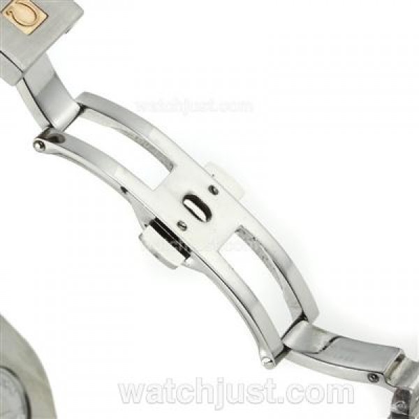 Perfect UK Omega Constellation Automatic Fake Watch With White Dial For Women