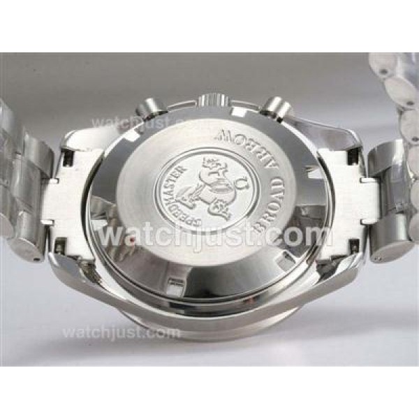 Quality UK Sale Omega Speedmaster Automatic Replica Watches With White Dials For Men