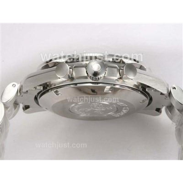 Quality UK Sale Omega Speedmaster Automatic Replica Watches With White Dials For Men