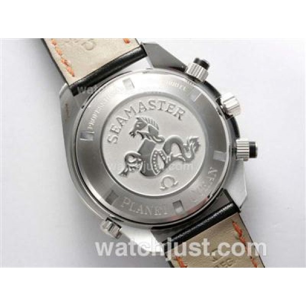 Perfect UK Sale Omega Seamaster Automatic Fake Watches With Black Dials For Men