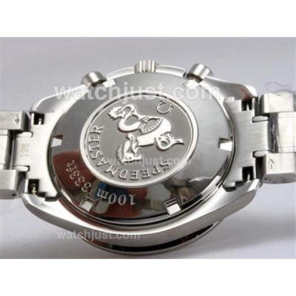 Perfect UK Sale Omega Speedmaster Automatic Replica Watches With White Dials For Men