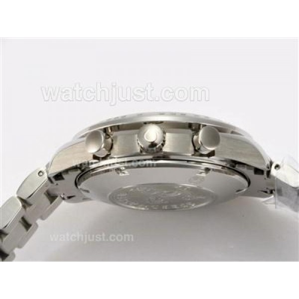Perfect UK Sale Omega Speedmaster Automatic Replica Watches With White Dials For Men