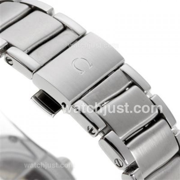 Cheap UK Sale Omega Ladymatic Automatic Replica Watches With Black Dials For Women