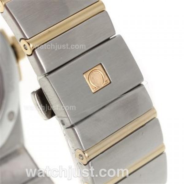 Best UK Omega Constellation Automatic Replica Watches With Champagne Dials For Women