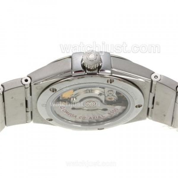 Best UK Sale Omega Constellation Automatic Replica Watches With Brown Dials For Men