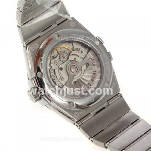 Quality UK Omega Constellation Automatic Replica Watches With Black Dials For Men