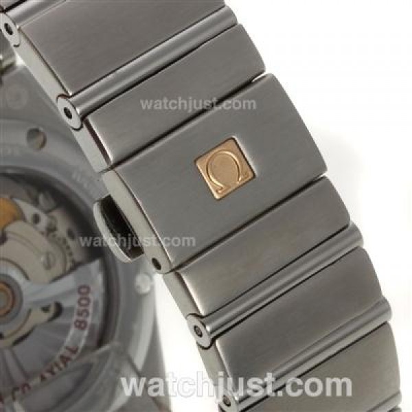 Cheap UK Omega Constellation Automatic Fake Watches With Brown Dials For Men