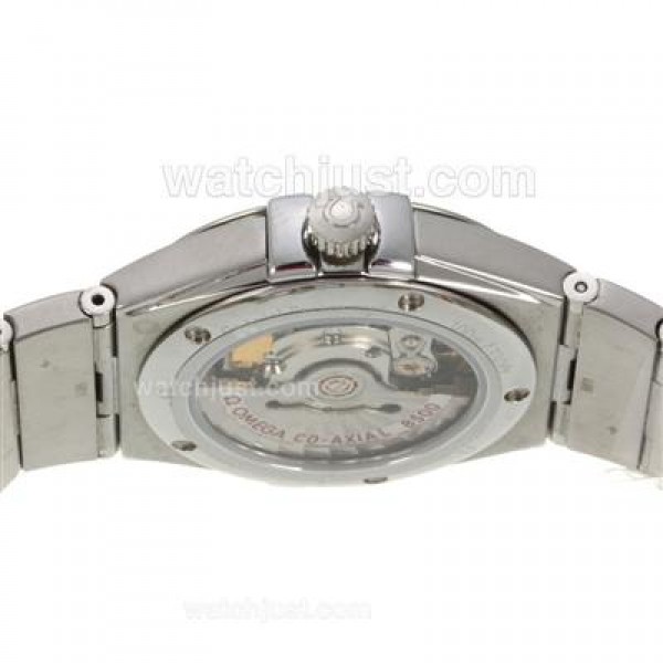 Cheap UK Omega Constellation Automatic Fake Watches With Brown Dials For Men