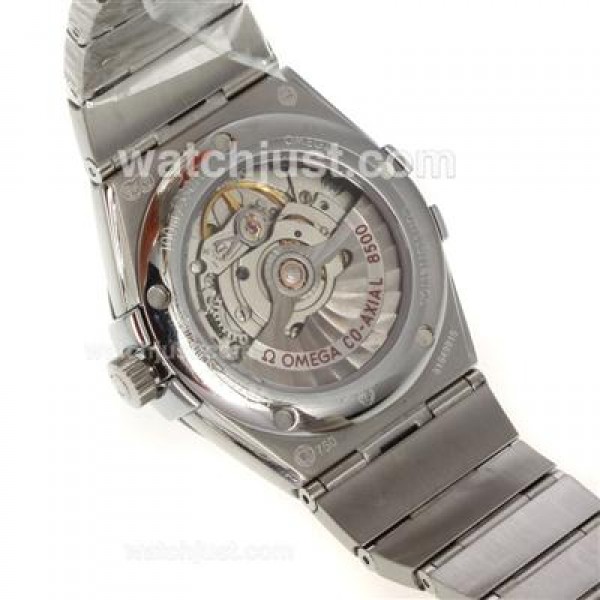 Cheap UK Omega Constellation Automatic Fake Watches With White Mother-of-pearl Dials For Women