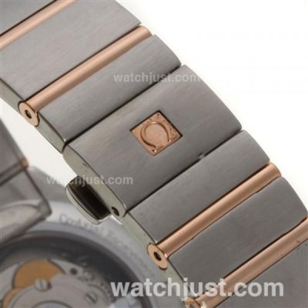 Perfect UK Omega Constellation Automatic Replica Watches With White Dials For Women