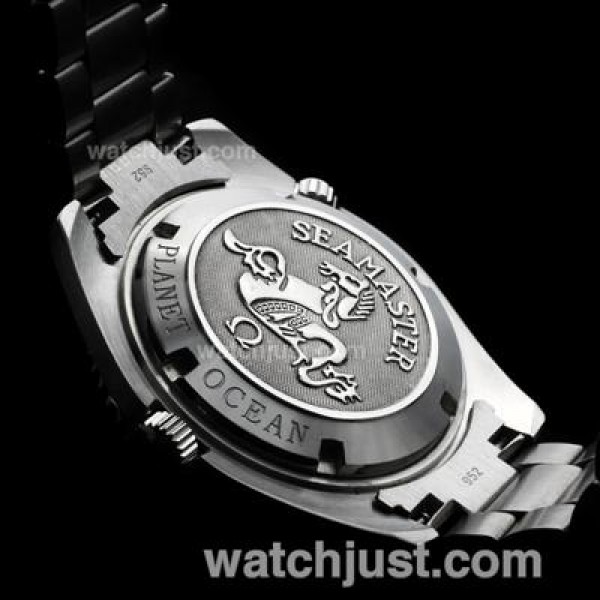 Perfect UK Sale Omega Seamaster Automatic Replica Watch With Black Dial For Men