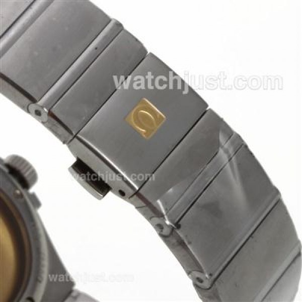 Best UK Omega Constellation Automatic Replica Watches With Black Dials For Men