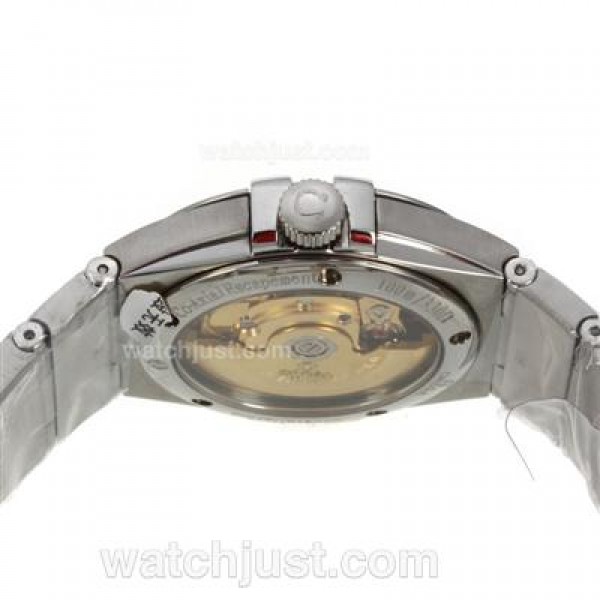 Best UK Omega Constellation Automatic Replica Watches With Black Dials For Men