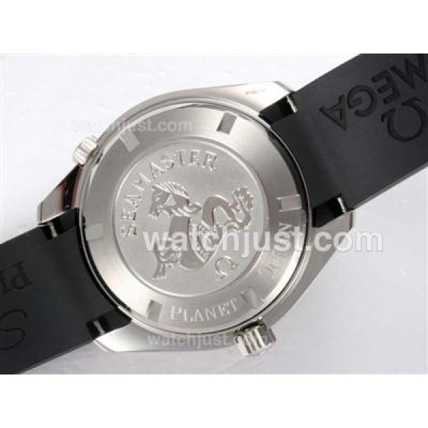 Waterproof UK Sale Omega Seamaster Automatic Fake Watches With Black Dials For Men