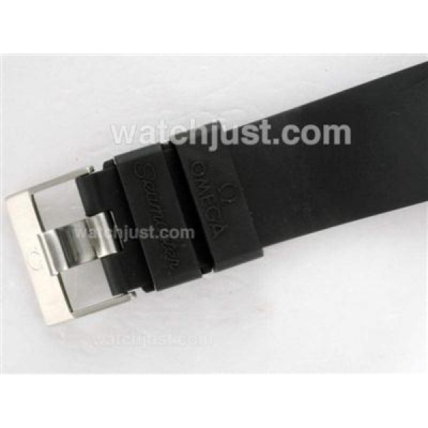 Waterproof UK Sale Omega Seamaster Automatic Fake Watches With Black Dials For Men