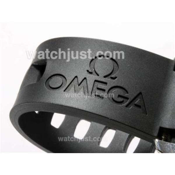 Waterproof UK Sale Omega Seamaster Automatic Fake Watches With Black Dials For Men