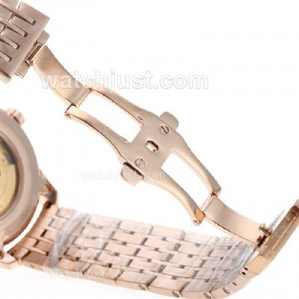 Best UK Omega Hour Vision Automatic Fake Watch With Brown And Silvery Dial For Men