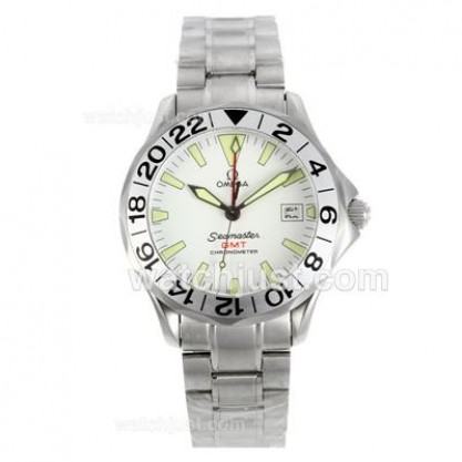Practical UK Sale Omega Seamaster Automatic Fake Watches With White Dials For Men