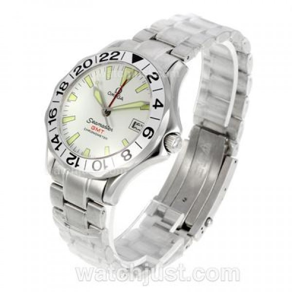 Practical UK Sale Omega Seamaster Automatic Fake Watches With White Dials For Men