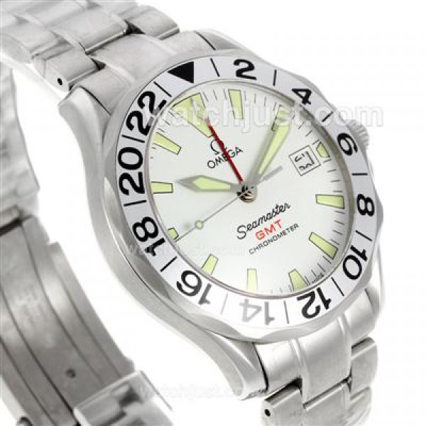 Practical UK Sale Omega Seamaster Automatic Fake Watches With White Dials For Men