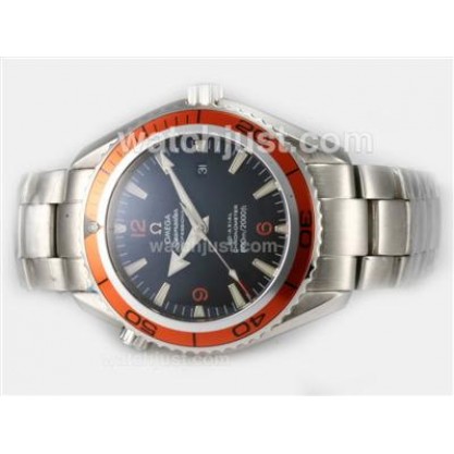Perfect UK Sale Omega Seamaster Automatic Replica Watches With Black Dials For Men