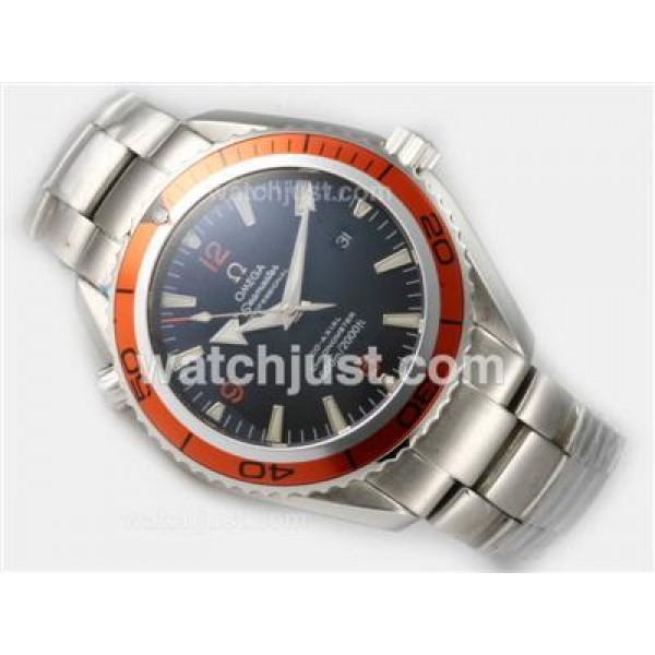 Perfect UK Sale Omega Seamaster Automatic Replica Watches With Black Dials For Men