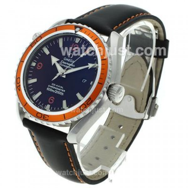 Best UK Sale Omega Seamaster Automatic Replica Watch With Black Dial For Men