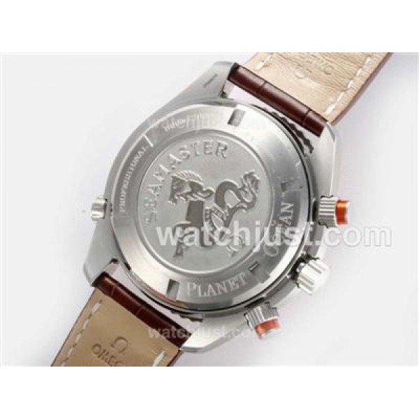 Waterproof UK Omega Seamaster Automatic Fake Watches With Black Dials For Men