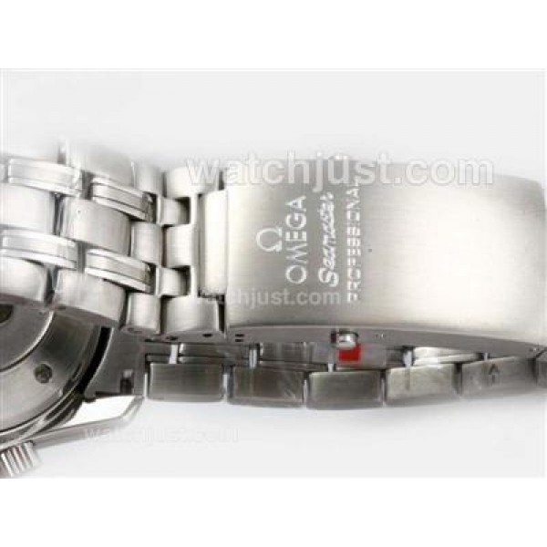 Best UK Sale Omega Seamaster Automatic Replica Watches With Black Dials For Men