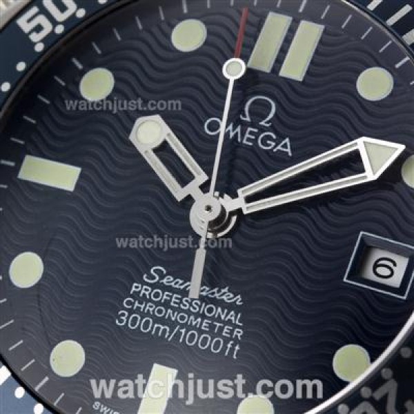 Cheap UK Sale Omega Seamaster Automatic Replica Watches With Blue Dials For Men