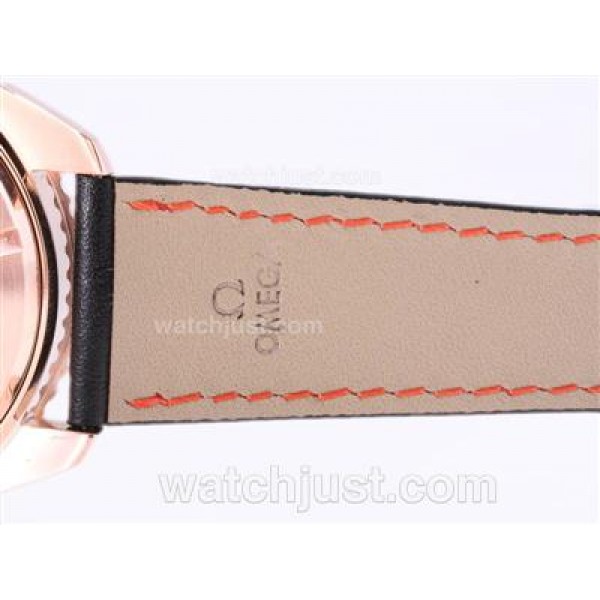 Waterproof UK Sale Omega Seamaster Automatic Fake Watches With Black Dials For Men