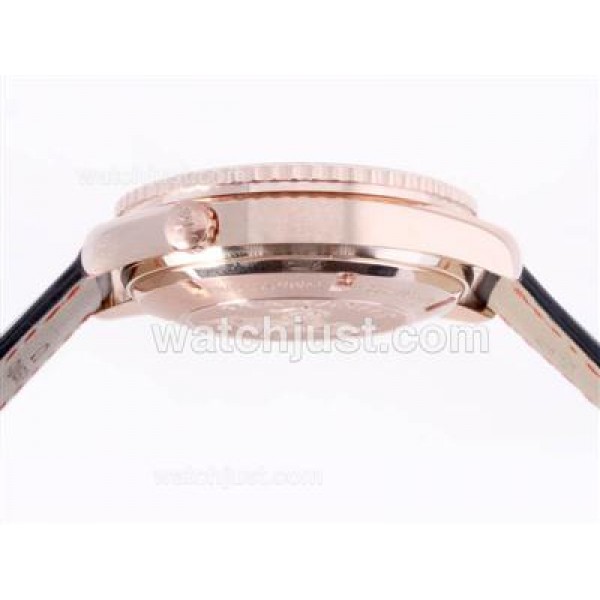 Waterproof UK Sale Omega Seamaster Automatic Fake Watches With Black Dials For Men