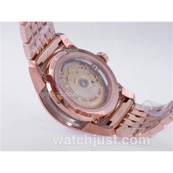 Swiss UK Sale Omega Hour Vision Automatic Replica Watches With White Dials For Men
