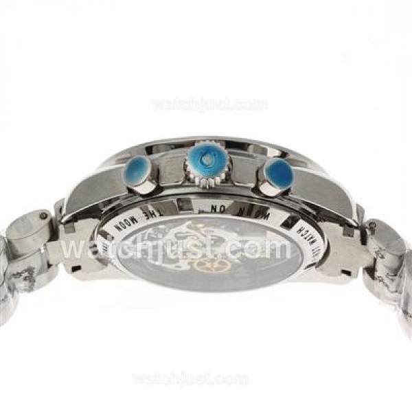 Quality UK Sale Omega Speedmaster Automatic Replica Watches With Black Dials For Men