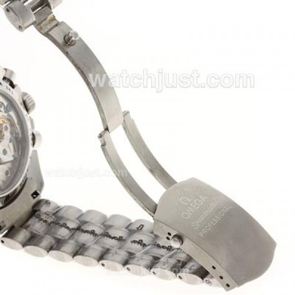 Quality UK Sale Omega Speedmaster Automatic Replica Watches With Black Dials For Men