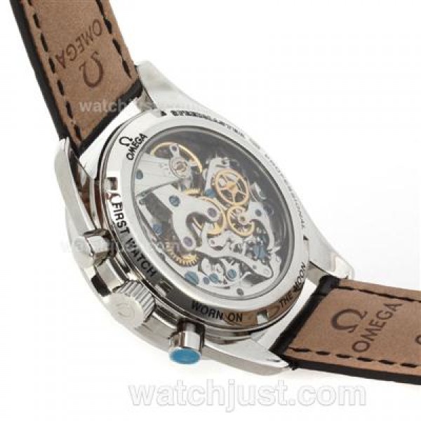 Perfect UK Sale Omega Speedmaster Automatic Fake Watches With Black Dials For Men