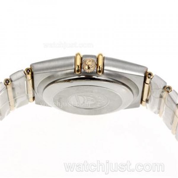 Cheap UK Omega Constellation Automatic Replica Watches With White Dials For Women