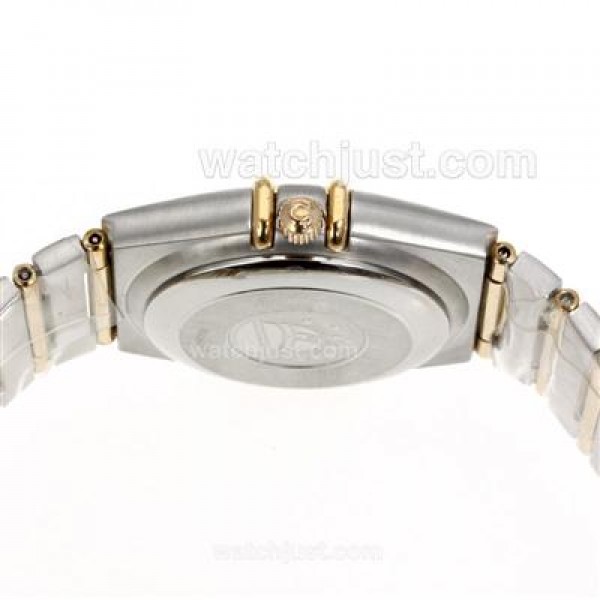 Best UK Omega Constellation Automatic Fake Watches With Champagne Dials For Women