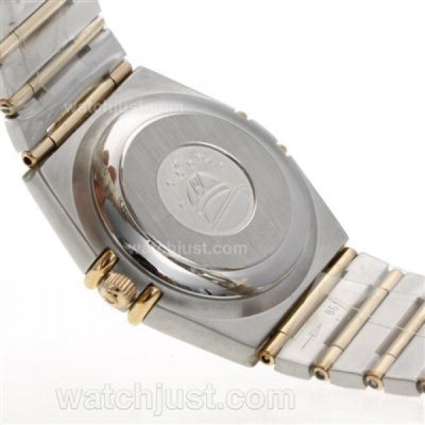 Perfect UK Omega Constellation Automatic Replica Watches With White Dials For Women
