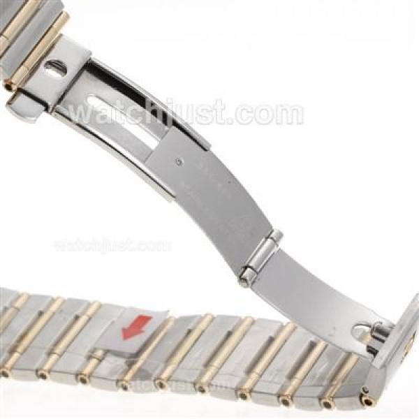 Perfect UK Omega Constellation Automatic Replica Watches With White Dials For Women