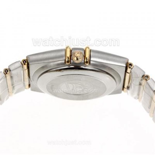 AAA Cheap UK Omega Constellation Automatic Replica Watches With Champagne Dials For Women