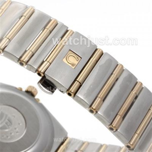 AAA Cheap UK Omega Constellation Automatic Replica Watches With Champagne Dials For Women