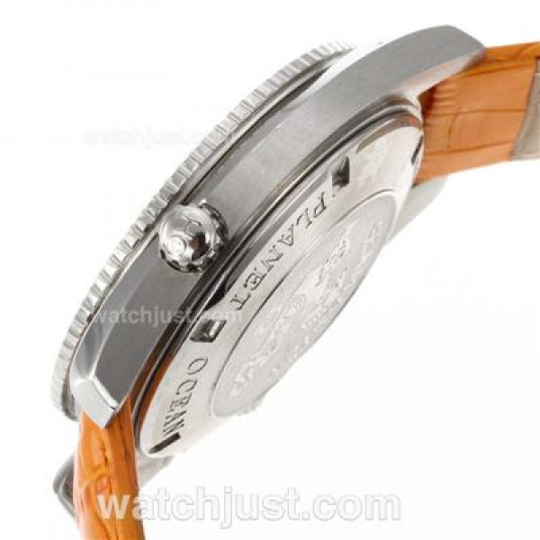 1:1 Best UK Sale Omega Seamaster Automatic Fake Watch With Black Dial For Men