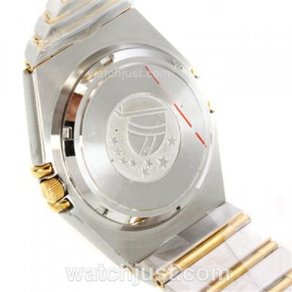 Best UK Sale Omega Constellation Automatic Fake Watch With Champagne Dial For Men