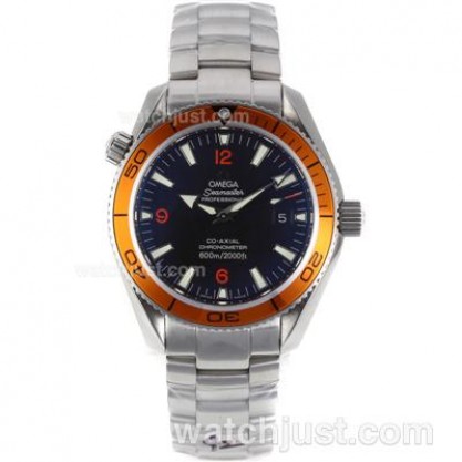 Waterproof UK Sale Omega Seamaster Automatic Replica Watches With Black Dials For Men